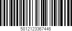 Código de barras (EAN, GTIN, SKU, ISBN): '5012123367446'