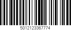 Código de barras (EAN, GTIN, SKU, ISBN): '5012123367774'