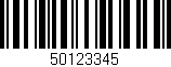 Código de barras (EAN, GTIN, SKU, ISBN): '50123345'