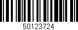 Código de barras (EAN, GTIN, SKU, ISBN): '50123724'