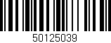 Código de barras (EAN, GTIN, SKU, ISBN): '50125039'