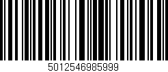 Código de barras (EAN, GTIN, SKU, ISBN): '5012546985999'