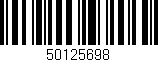 Código de barras (EAN, GTIN, SKU, ISBN): '50125698'