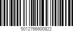 Código de barras (EAN, GTIN, SKU, ISBN): '5012786800922'