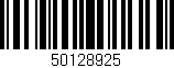 Código de barras (EAN, GTIN, SKU, ISBN): '50128925'
