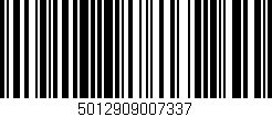 Código de barras (EAN, GTIN, SKU, ISBN): '5012909007337'