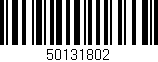 Código de barras (EAN, GTIN, SKU, ISBN): '50131802'
