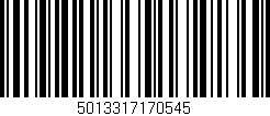 Código de barras (EAN, GTIN, SKU, ISBN): '5013317170545'