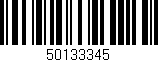 Código de barras (EAN, GTIN, SKU, ISBN): '50133345'