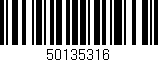 Código de barras (EAN, GTIN, SKU, ISBN): '50135316'