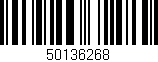 Código de barras (EAN, GTIN, SKU, ISBN): '50136268'