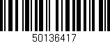 Código de barras (EAN, GTIN, SKU, ISBN): '50136417'
