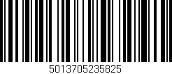 Código de barras (EAN, GTIN, SKU, ISBN): '5013705235825'