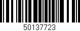 Código de barras (EAN, GTIN, SKU, ISBN): '50137723'