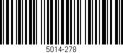Código de barras (EAN, GTIN, SKU, ISBN): '5014-278'