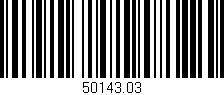 Código de barras (EAN, GTIN, SKU, ISBN): '50143.03'