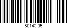 Código de barras (EAN, GTIN, SKU, ISBN): '50143.05'