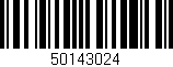 Código de barras (EAN, GTIN, SKU, ISBN): '50143024'