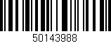 Código de barras (EAN, GTIN, SKU, ISBN): '50143988'