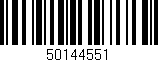 Código de barras (EAN, GTIN, SKU, ISBN): '50144551'