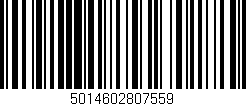 Código de barras (EAN, GTIN, SKU, ISBN): '5014602807559'