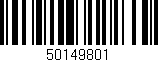 Código de barras (EAN, GTIN, SKU, ISBN): '50149801'