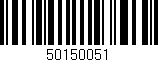 Código de barras (EAN, GTIN, SKU, ISBN): '50150051'