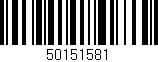 Código de barras (EAN, GTIN, SKU, ISBN): '50151581'