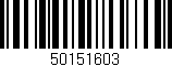 Código de barras (EAN, GTIN, SKU, ISBN): '50151603'