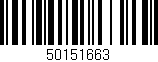Código de barras (EAN, GTIN, SKU, ISBN): '50151663'