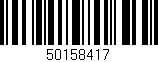 Código de barras (EAN, GTIN, SKU, ISBN): '50158417'
