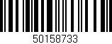 Código de barras (EAN, GTIN, SKU, ISBN): '50158733'
