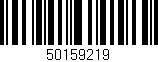 Código de barras (EAN, GTIN, SKU, ISBN): '50159219'