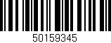 Código de barras (EAN, GTIN, SKU, ISBN): '50159345'