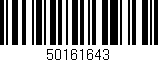 Código de barras (EAN, GTIN, SKU, ISBN): '50161643'