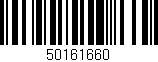 Código de barras (EAN, GTIN, SKU, ISBN): '50161660'