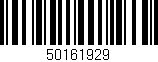 Código de barras (EAN, GTIN, SKU, ISBN): '50161929'