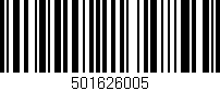 Código de barras (EAN, GTIN, SKU, ISBN): '501626005'