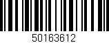 Código de barras (EAN, GTIN, SKU, ISBN): '50163612'