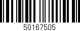 Código de barras (EAN, GTIN, SKU, ISBN): '50167505'