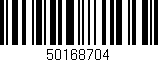 Código de barras (EAN, GTIN, SKU, ISBN): '50168704'