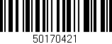 Código de barras (EAN, GTIN, SKU, ISBN): '50170421'