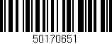 Código de barras (EAN, GTIN, SKU, ISBN): '50170651'