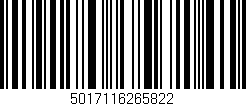 Código de barras (EAN, GTIN, SKU, ISBN): '5017116265822'