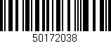 Código de barras (EAN, GTIN, SKU, ISBN): '50172038'