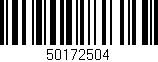 Código de barras (EAN, GTIN, SKU, ISBN): '50172504'