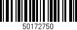 Código de barras (EAN, GTIN, SKU, ISBN): '50172750'