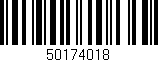 Código de barras (EAN, GTIN, SKU, ISBN): '50174018'