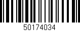 Código de barras (EAN, GTIN, SKU, ISBN): '50174034'