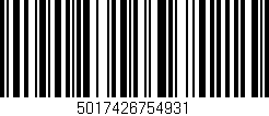 Código de barras (EAN, GTIN, SKU, ISBN): '5017426754931'